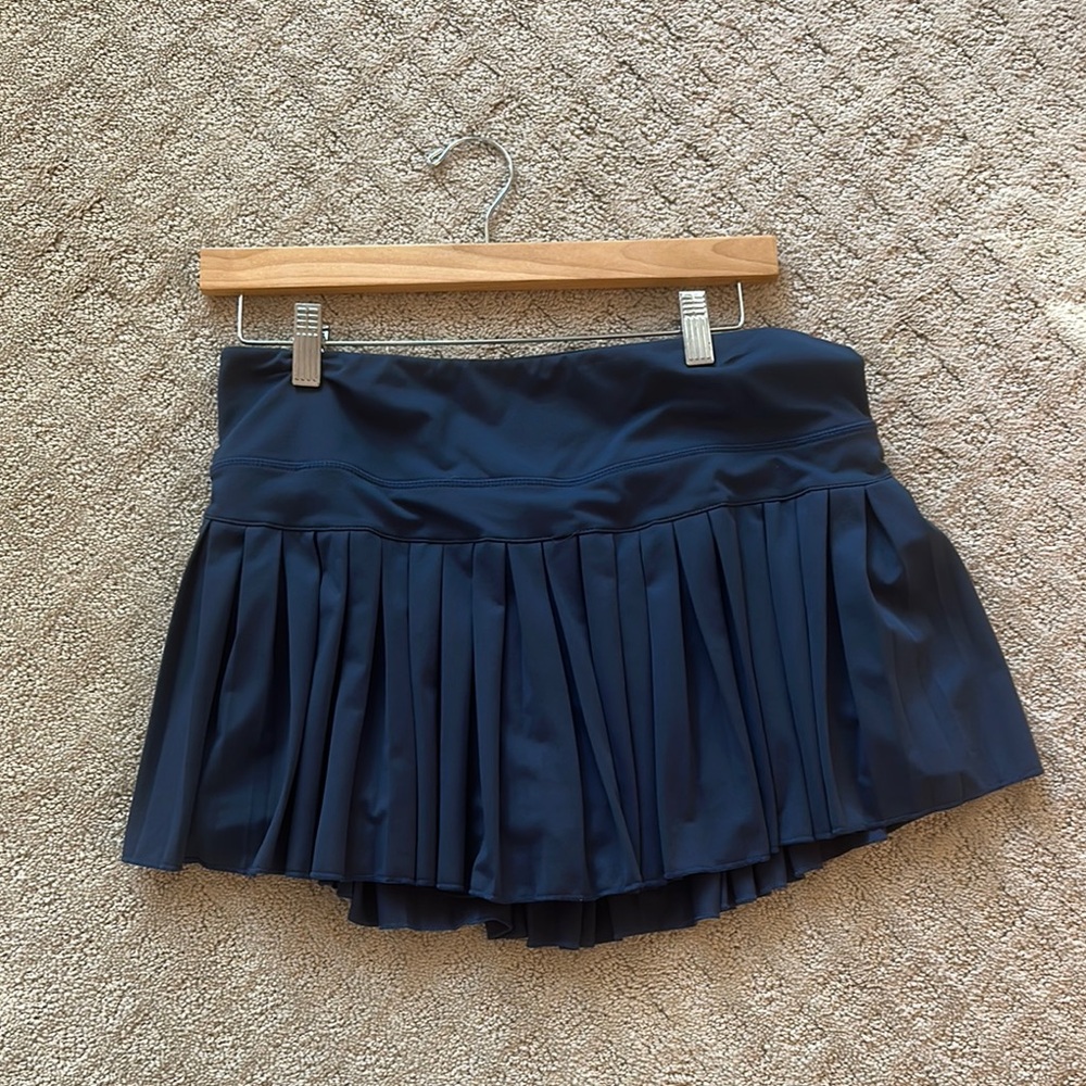 Navy Gold Hinge Skirt